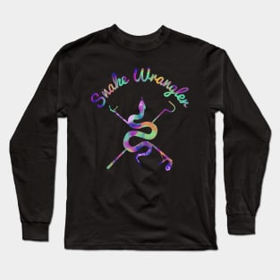 Snake Wrangler Galaxy Tie Dye Logo Long Sleeve T-Shirt